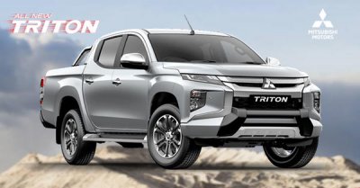 Silver Metallic Mitsubishi New Triton